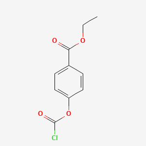 molecular formula C10H9ClO4 B8415328 4-Ethoxycarbonylphenyl chloroformate 