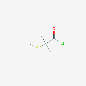 molecular formula C5H9ClOS B8415331 2-Methyl-2-(methylthio)propanoyl chloride CAS No. 27868-58-2