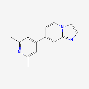 molecular formula C14H13N3 B8415413 7-(2,6-Dimethyl-pyridin-4-yl)-imidazo[1,2-a]pyridine 