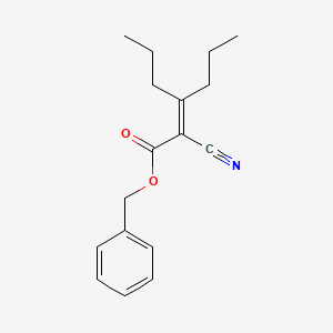 molecular formula C17H21NO2 B8415667 2-Cyano-3-propyl-hex-2-enoic acid benzyl ester 
