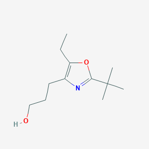 3-(2-(tert-Butyl)-5-ethyloxazol-4-yl)propan-1-ol