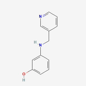 molecular formula C12H12N2O B8415705 3-(Pyridin-3-ylmethylamino)phenol 