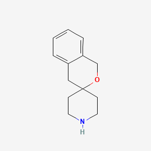 molecular formula C13H17NO B8415714 1,4-Dihydro-spiro[3H-2-benzopyran-3,4'-piperidine] 