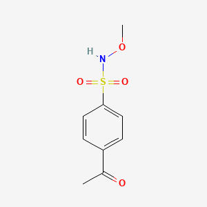 molecular formula C9H11NO4S B8415760 4-acetyl-N-methoxybenzenesulfonamide 