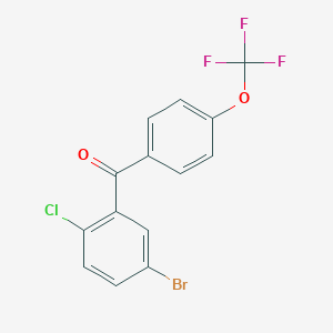 (5-Bromo-2-chloro-phenyl)-[4-(trifluoromethoxy)phenyl]methanone