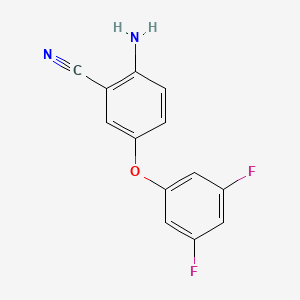 molecular formula C13H8F2N2O B8415782 2-Amino-5-(3,5-difluorophenoxy)benzonitrile 