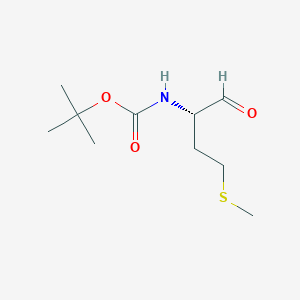 molecular formula C10H19NO3S B8415790 (s)-2-(Tert-butoxycarbonylamino)-4-(methylthio)butanal 