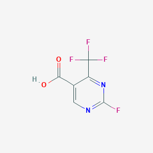 molecular formula C6H2F4N2O2 B8415795 2-Fluoro-4-trifluoromethylpyrimidine-5-carboxylic acid 