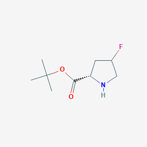 molecular formula C9H16FNO2 B8415827 tert-butyl 4-fluoro-L-prolinate 
