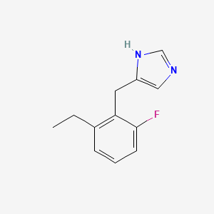 molecular formula C12H13FN2 B8415835 4-(2-Ethyl-6-fluoro-benzyl)-1h-imidazole 