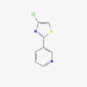 molecular formula C8H5ClN2S B8415862 4-Chloro-2-(pyridin-3-yl)thiazole 