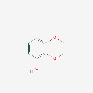 molecular formula C9H10O3 B8415890 5-Hydroxy-8-methyl-1,4-benzodioxane 