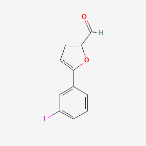 molecular formula C11H7IO2 B8415899 5-(3-Iodophenyl)furan-2-carbaldehyde 