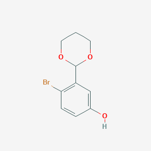 4-Bromo-3-[1,3]dioxan-2-yl-phenol