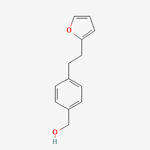 molecular formula C13H14O2 B8415922 (4-(2-Furan-2-yl-ethyl)-phenyl)-methanol 