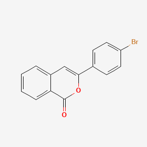 molecular formula C15H9BrO2 B8415943 3-(4-Bromo-phenyl)-isochromen-1-one 