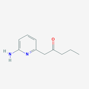 molecular formula C10H14N2O B8415952 1-(6-Amino-pyridin-2-yl)-pentan-2-one 
