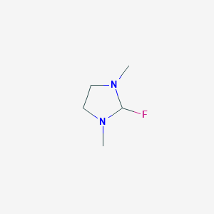 molecular formula C5H11FN2 B8415985 2-Fluoro-1,3-dimethylimidazolidine 