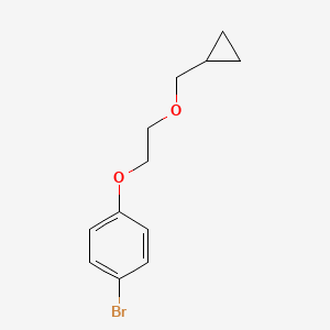 molecular formula C12H15BrO2 B8416089 4-(2-[Cyclopropylmethoxy]ethoxy)-bromobenzene 