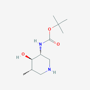 molecular formula C11H22N2O3 B8416101 tert-Butyl ((3R,4R,5S)-4-hydroxy-5-methylpiperidin-3-yl)carbamate 