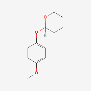 molecular formula C12H16O3 B8416102 2H-Pyran, tetrahydro-2-(4-methoxyphenoxy)- CAS No. 20443-88-3