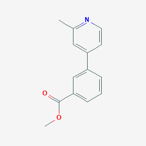 molecular formula C14H13NO2 B8416131 3-(2-Methyl-pyridin-4-yl)-benzoic acid methyl ester 