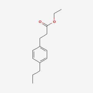 molecular formula C14H20O2 B8416193 Ethyl 3-(4-propylphenyl)propionate 