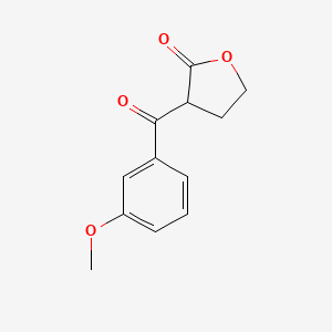 molecular formula C12H12O4 B8416270 3-(3-Methoxybenzoyl)-dihydrofuran-2-one 