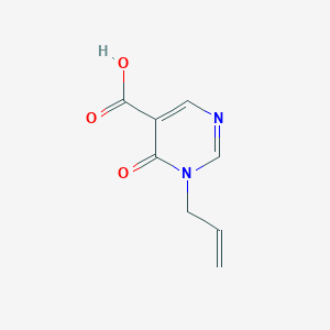 molecular formula C8H8N2O3 B8416272 1-Allyl-pyrimidin-6(1h)-one-5-carboxylic acid 