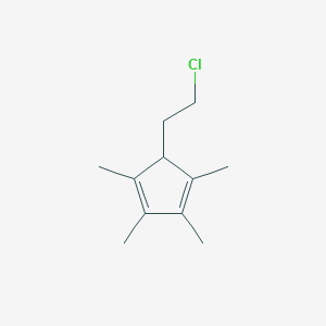 molecular formula C11H17Cl B8416305 (2-Chloroethyl)-1,2,3,4-tetramethylcyclopentadiene 