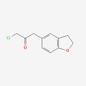 molecular formula C11H11ClO2 B8416341 3-Chloro-1-(2,3-dihydrobenzofuran-5-yl)-acetone 
