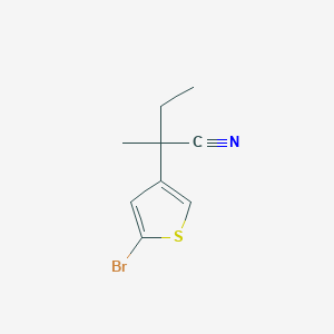 molecular formula C9H10BrNS B8416350 2-(5-Bromo-3-thienyl)-2-methyl-butanenitrile 