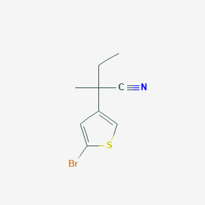 2-(5-Bromo-3-thienyl)-2-methyl-butanenitrile