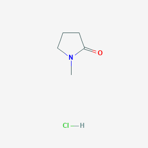 molecular formula C5H10ClNO B8416396 N-methylpyrrolidin-2-on hydrochloride CAS No. 16889-93-3