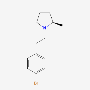 molecular formula C13H18BrN B8416466 (R)-1-(4-Bromophenethyl)-2-methylpyrrolidine 