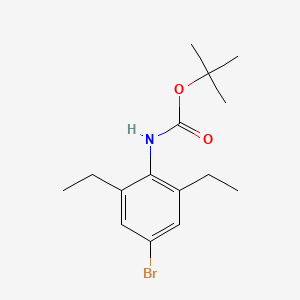 molecular formula C15H22BrNO2 B8416476 tert-Butyl (4-bromo-2,6-diethylphenyl)carbamate 