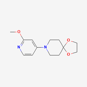 molecular formula C13H18N2O3 B8416478 8-(2-Methoxypyridin-4-yl)-1,4-dioxa-8-azaspiro[4.5]decane 