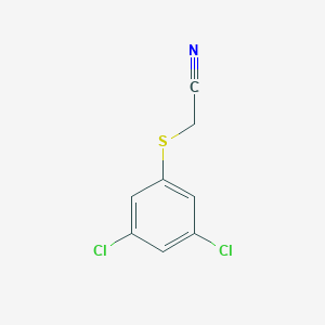 molecular formula C8H5Cl2NS B8416504 (3,5-Dichlorophenylthio)acetonitrile CAS No. 103575-57-1