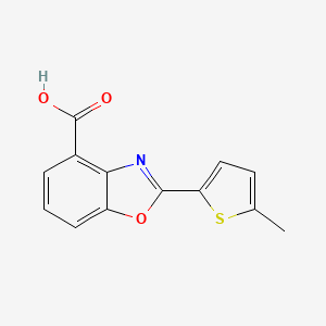 molecular formula C13H9NO3S B8416524 2-(5-Methylthiophen-2-yl)benzoxazole-4-carboxylic acid 