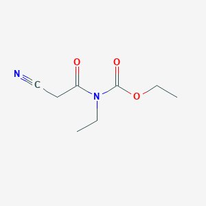 molecular formula C8H12N2O3 B8416533 Ethylcyanoacetylurethane 