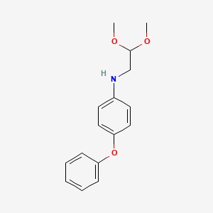 molecular formula C16H19NO3 B8416562 (2,2-Dimethoxyethyl)-(4-phenoxyphenyl)amine 