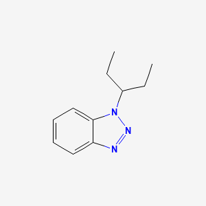 molecular formula C11H15N3 B8416579 1-(1-Ethylpropyl)benzotriazole 