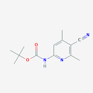 tert-butyl N-(5-cyano-4,6-dimethylpyridin-2-yl)carbamate