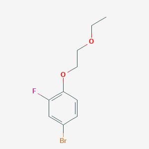 molecular formula C10H12BrFO2 B8416703 4-Bromo-1-(2-ethoxyethoxy)-2-fluorobenzene CAS No. 279261-87-9