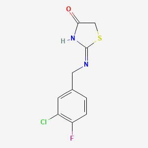 2-(3-Chloro-4-fluorobenzylamino)-thiazol-4-one