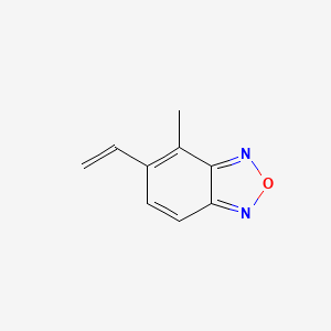 molecular formula C9H8N2O B8416772 5-Ethenyl-4-methyl-2,1,3-benzoxadiazole 