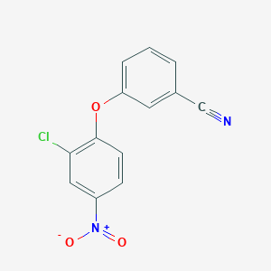 molecular formula C13H7ClN2O3 B8416773 3-(2-Chloro-4-nitrophenoxy)benzonitrile 