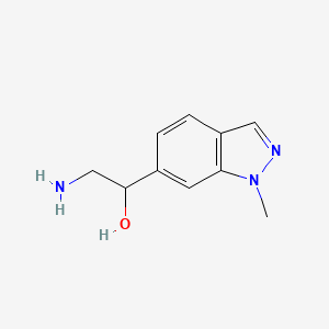 molecular formula C10H13N3O B8416812 2-amino-1-(1-methyl-1H-indazol-6-yl)ethanol 