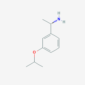 molecular formula C11H17NO B8416849 (S)-1-(3-isopropoxyphenyl)ethanamine 