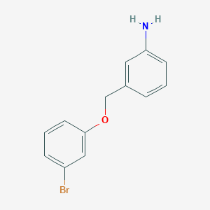 molecular formula C13H12BrNO B8416873 3-(3-Bromo-phenoxymethyl)-phenylamine 